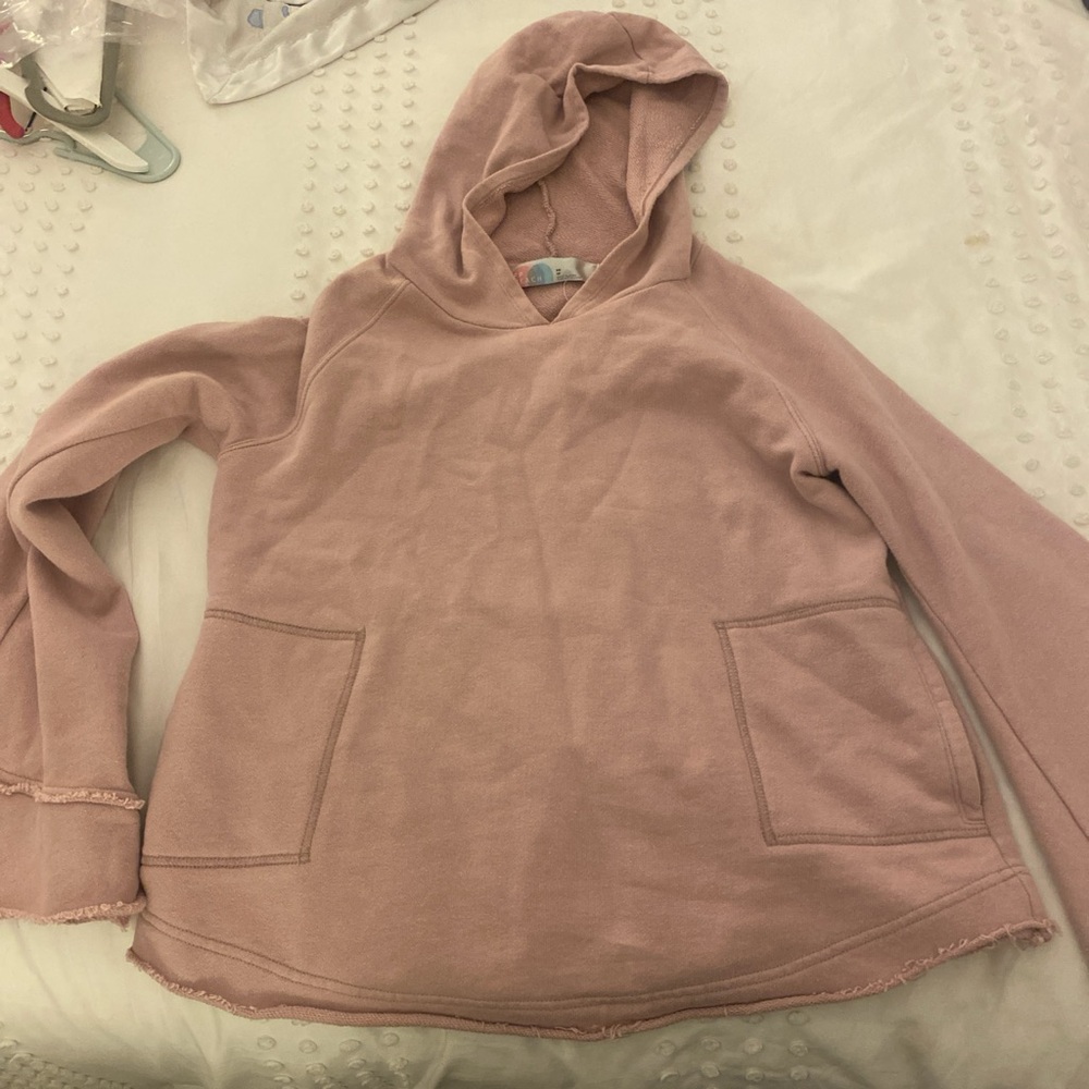 Free people pink hoodie
